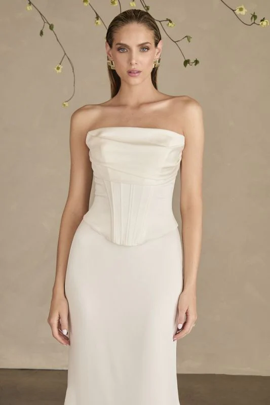 Size 12 Casablanca LE154 Bronwyn Ivory Gown - Image 2