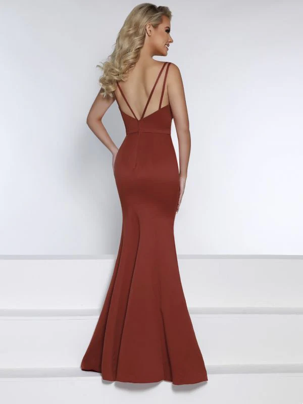 Kanali K Size 12 1848 Rust Bridesmaid Dress - Image 2