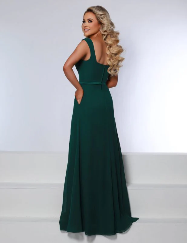 Kanali K Size 12 1880 Hunter Green Bridesmaid Dress - Image 2