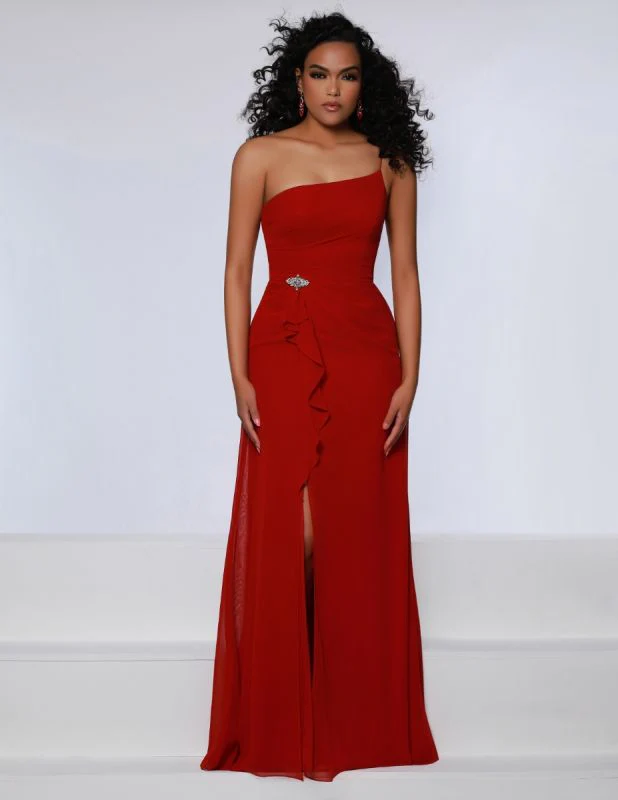 Kanali K Size 12 1881 Cranberry Bridesmaid Dress