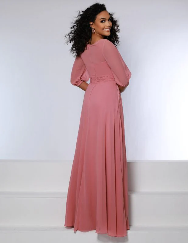 Kanali K Size 12 1882 Dusty Rose Bridesmaid Dress - Image 2