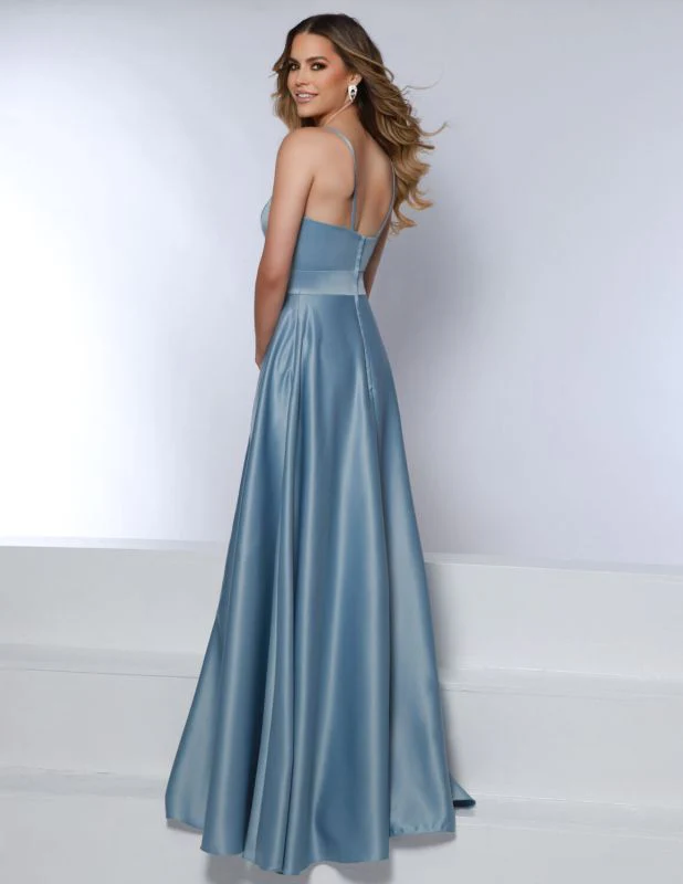 Kanali K Size 12 1889 Dusty Blue Bridesmaid Dress - Image 2