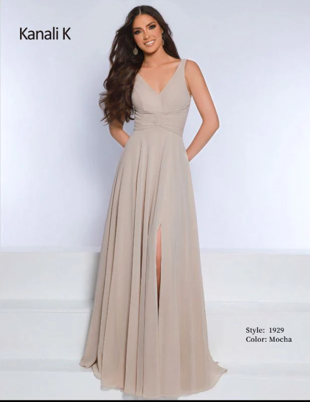Kanali K Size 12 1929 Mocha Bridesmaid Dress