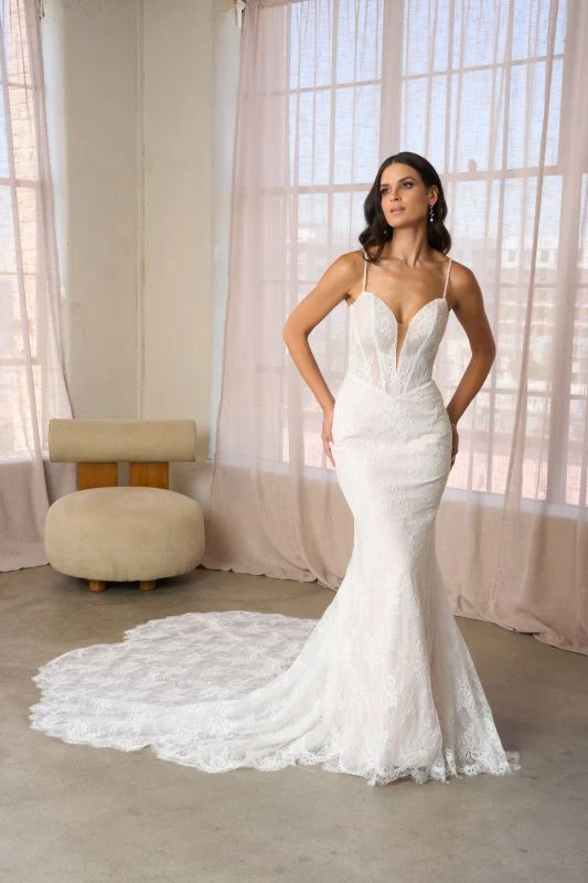 Size 12 Kitty Chen Mindy Ivory/Nude/Tan Gown