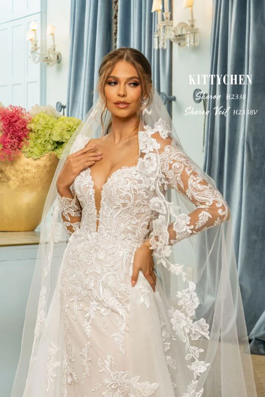 Kitty Chen Size 12 Sharon Ivory/Khaki/Tan Gown - Image 9