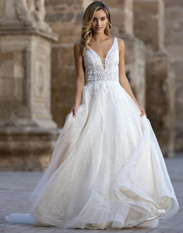Size 12 Lore 3WFX53 Ivory Gown - Image 2