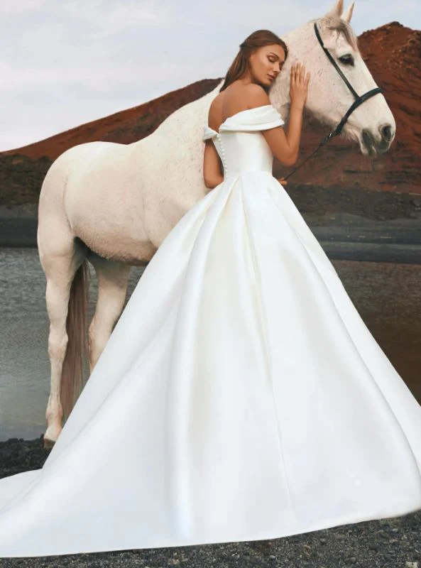 Size 12 Pronovias Iguazu Off White/Nude Gown - Image 3