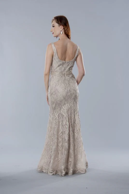 Stella Couture Size 12 25316 Mocha Mother of Bride Dress - Image 2