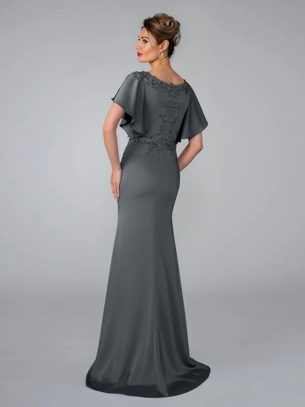 Size 12 Stella Couture 26303 Blue Mother of Bride Dress - Image 2