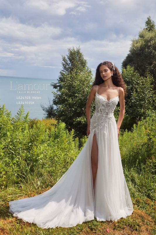 Size 120" L'amour V2411C Ivory Veil - Image 2