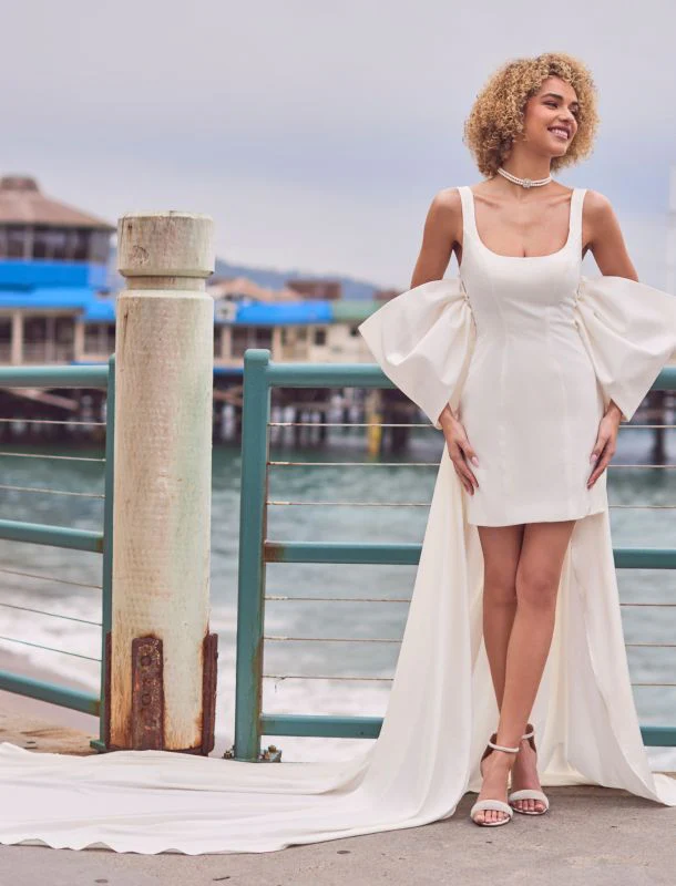 Size 14 Angela & Alison AA2436 Julienne Ivory Informal - Image 4