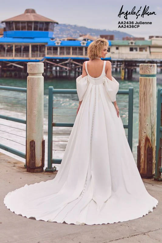 Size 14 Angela & Alison AA2436 Julienne Ivory Informal - Image 5