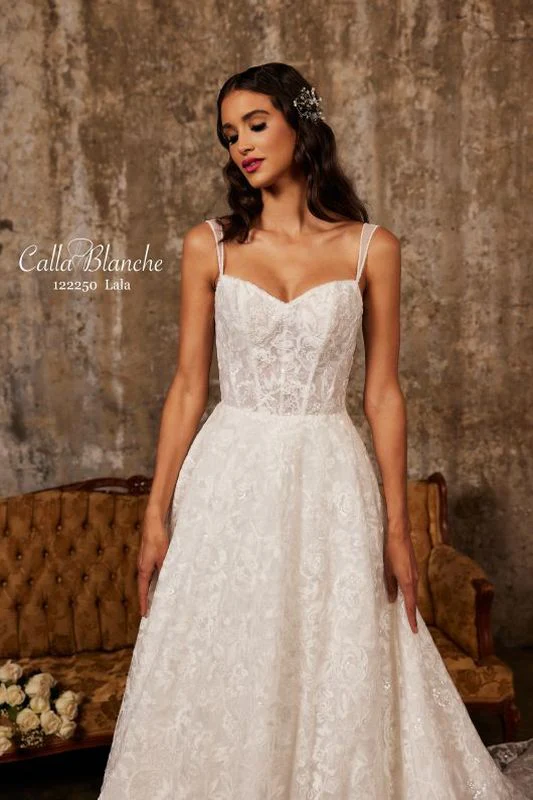 Calla Blanche Size 14 122250 Lala Ivory Gown - Image 2