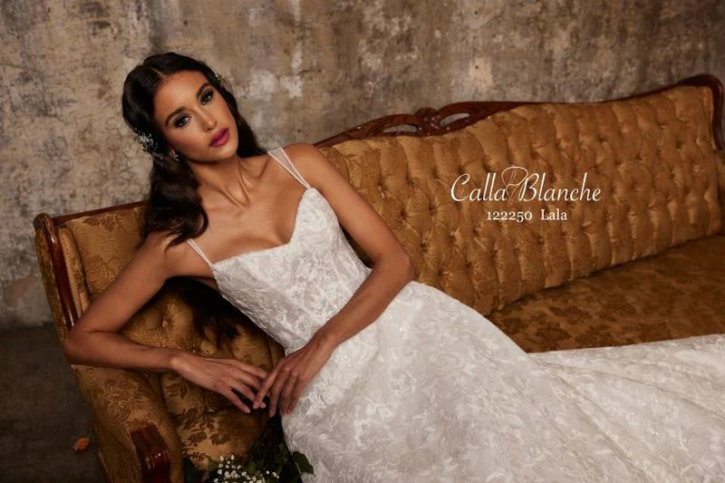 Calla Blanche Size 14 122250 Lala Ivory Gown - Image 3