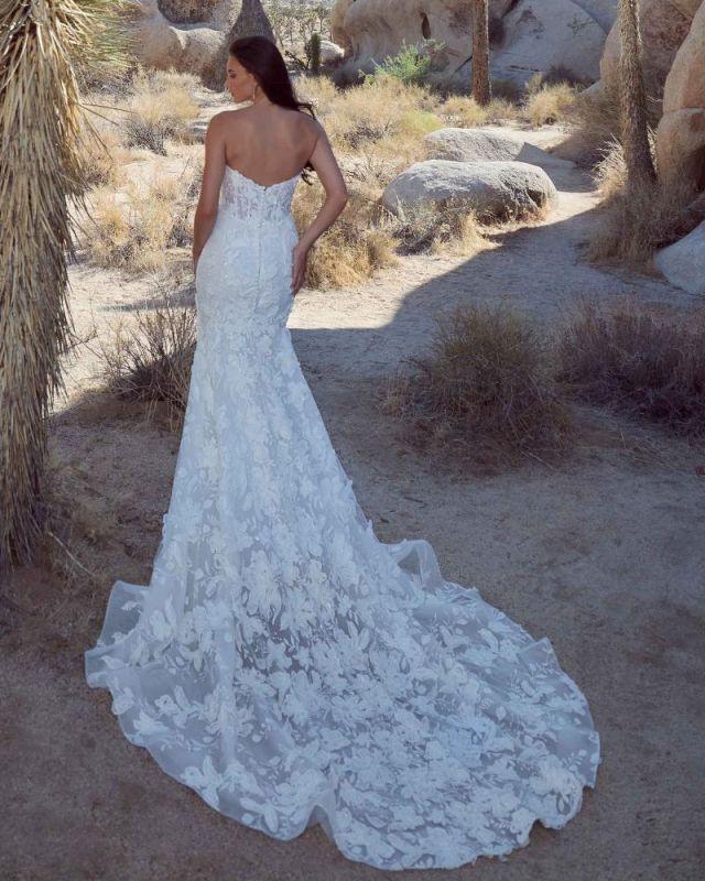 Size 14 Calla Blanche 126120 Queniva Ivory Gown - Image 3