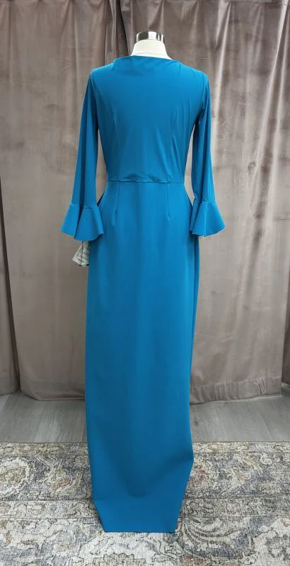 Size 14 Chiara Boni Zalfa Tourmaline Mother of Bride Dress - Image 2