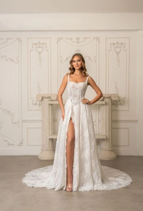 Size 14 Ivoire by Kitty Chen Ginetta Ivory/Pink Champagne Gown