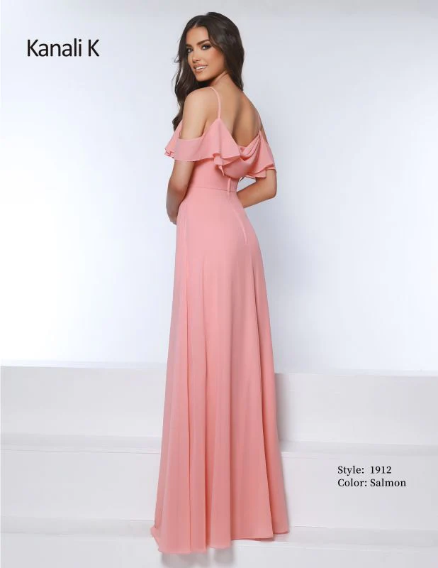 Kanali K Size 14 1912 Salmon Bridesmaid Dress - Image 2