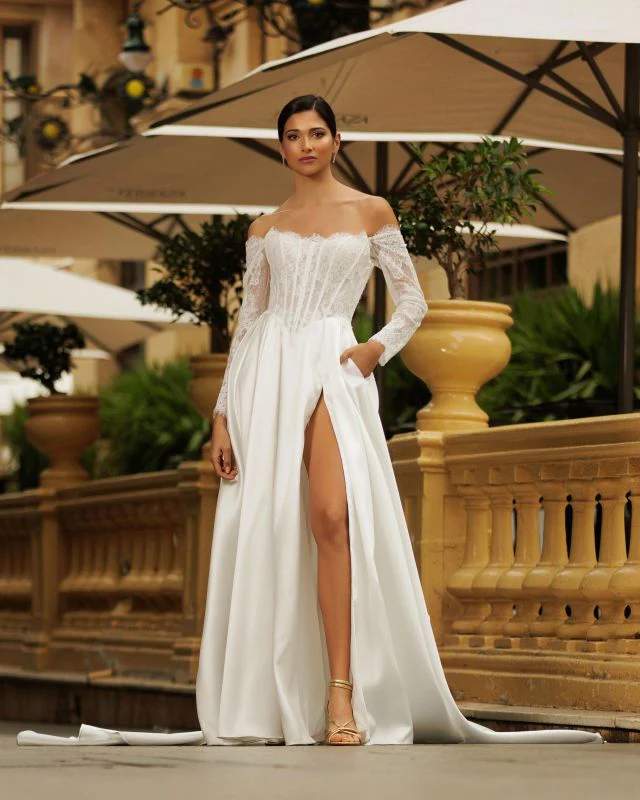 Size 14 Lore 5WBY11 Ivory Gown - Image 2