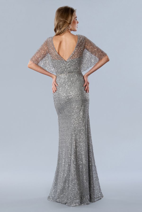 Stella Couture Size 14 23353 Navy Mother of Bride Dress - Image 3