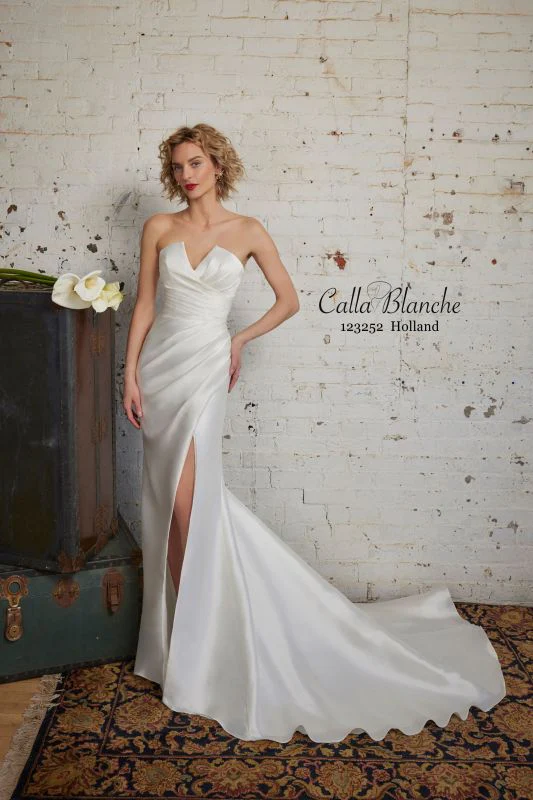 Calla Blanche Size 16 123252 Holland Ivory Gown
