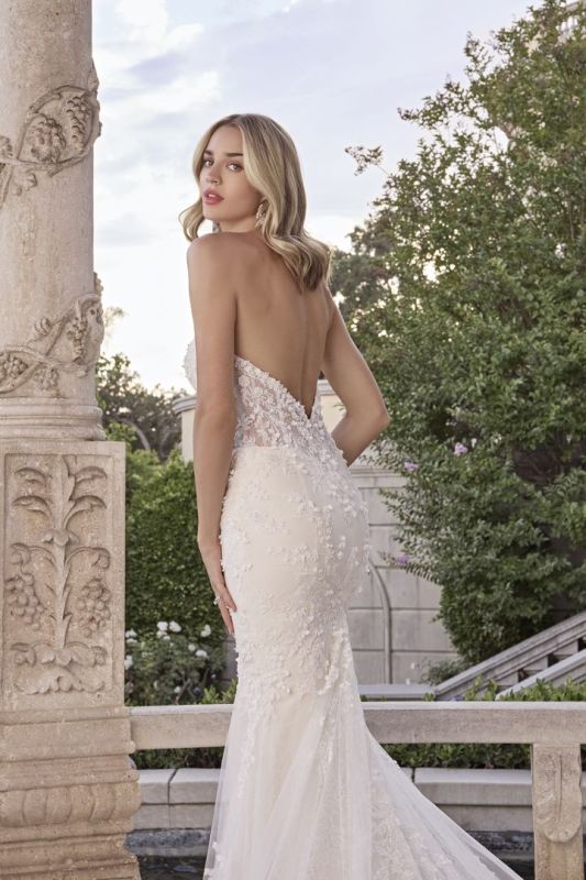 Size 16 Casablanca 2507 Kitty Champagne/Nude/Ivory Gown - Image 3