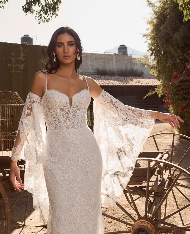 La Perle Size 16 LP2453 Rory Ivory/Ivory Gown - Image 2