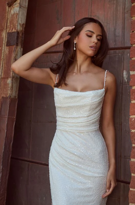 La Perle Size 16 LP2521 Isla Ivory Gown - Image 2
