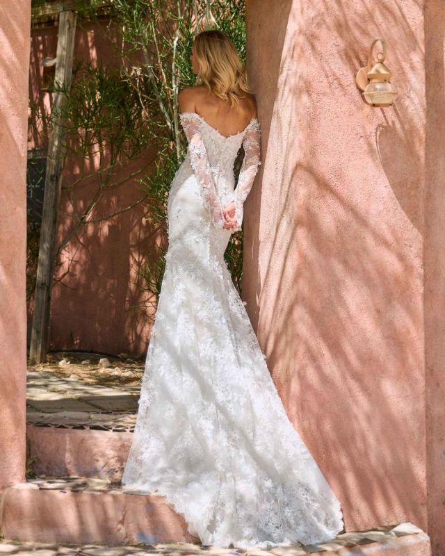Size 16 L'amour LA26121 Lucrezia Ivory/Light Nude Gown - Image 3