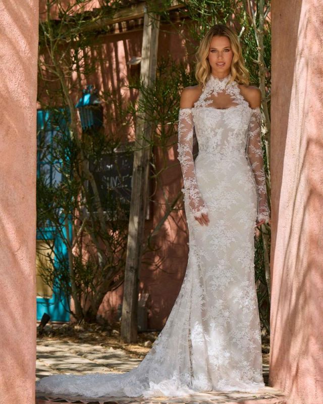 Size 16 L'amour LA26121SL Lucrezia Ivory Detachable Sleeves