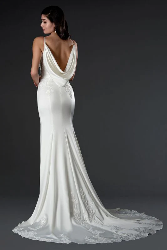 Size 16 Stella Couture 23572 Off White Gown - Image 2