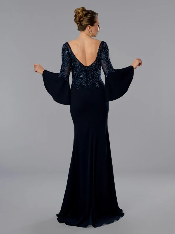 Stella Couture Size 16 25366 Navy Mother of Bride Dress - Image 2