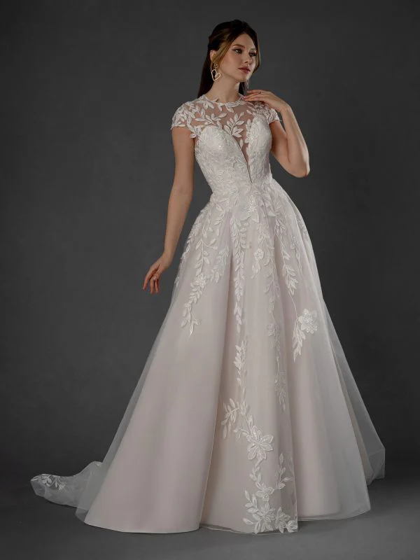 Size 16 Stella Couture 25577 Champagne Gown