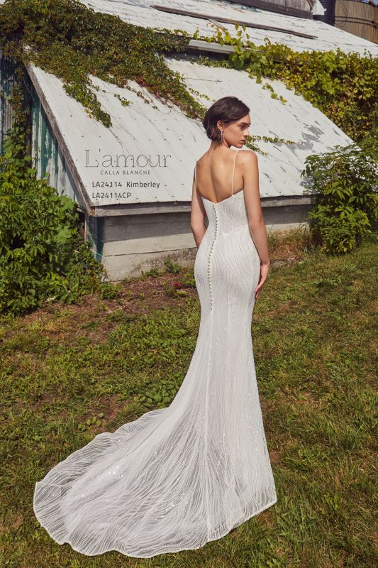 L'amour Size 20 LA24114 Kimberley Ivory Gown - Image 2