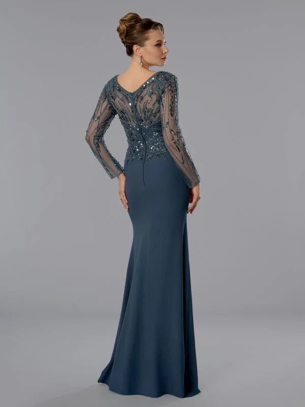 Stella Couture Size 20 25371 Charcoal Mother of Bride Dress - Image 2