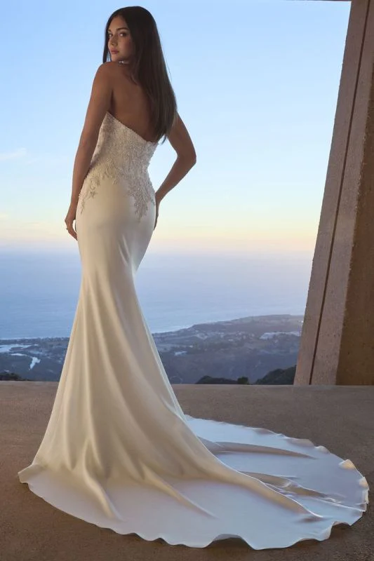 Size 20C Casablanca 2611 Oceana Ivory/Silver Gown - Image 4