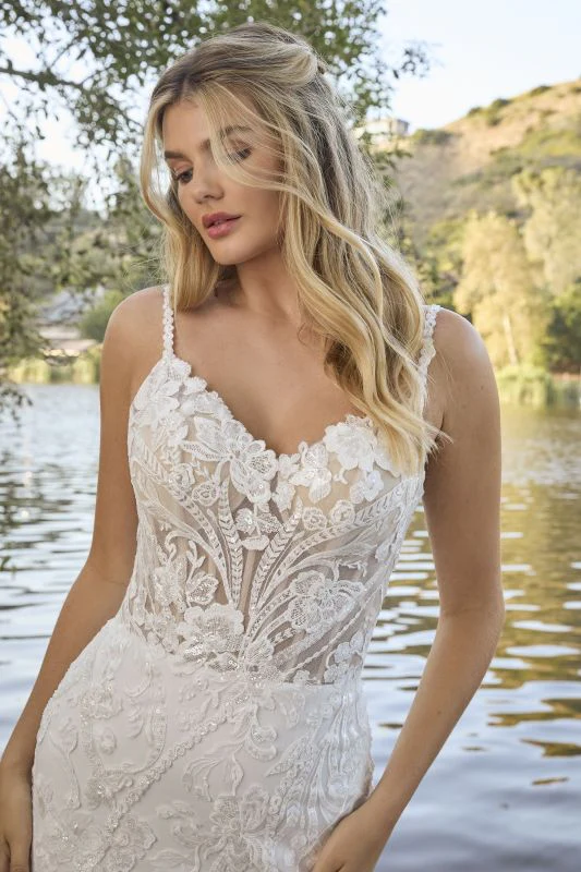 Size 22 Casablanca BL462 Natalie Ivory/Nude/Ivory Gown - Image 2