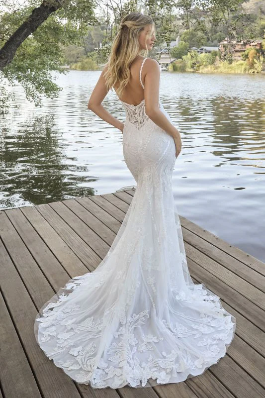 Size 22 Casablanca BL462 Natalie Ivory/Nude/Ivory Gown - Image 3