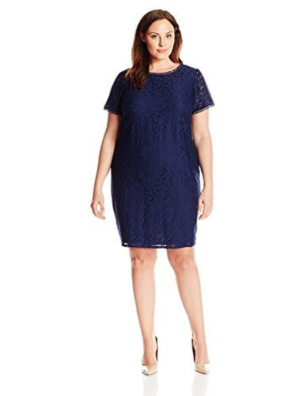 Size 22W Adrianna Papell Navy Mother of Bride Dress
