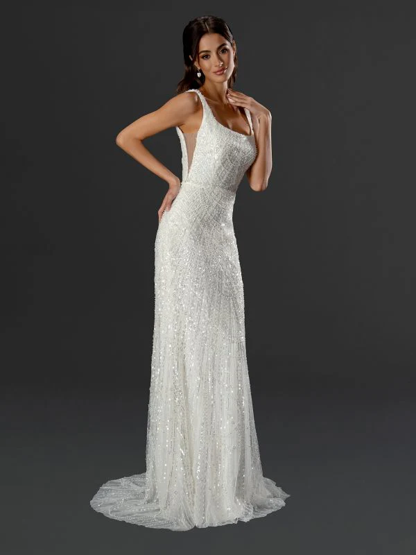 Size 24 Stella Couture 24514E Off White Gown