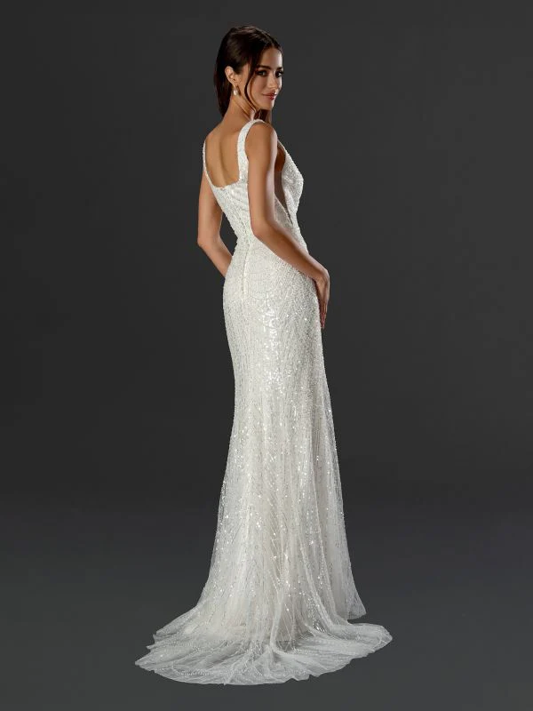 Size 24 Stella Couture 24514E Off White Gown - Image 2