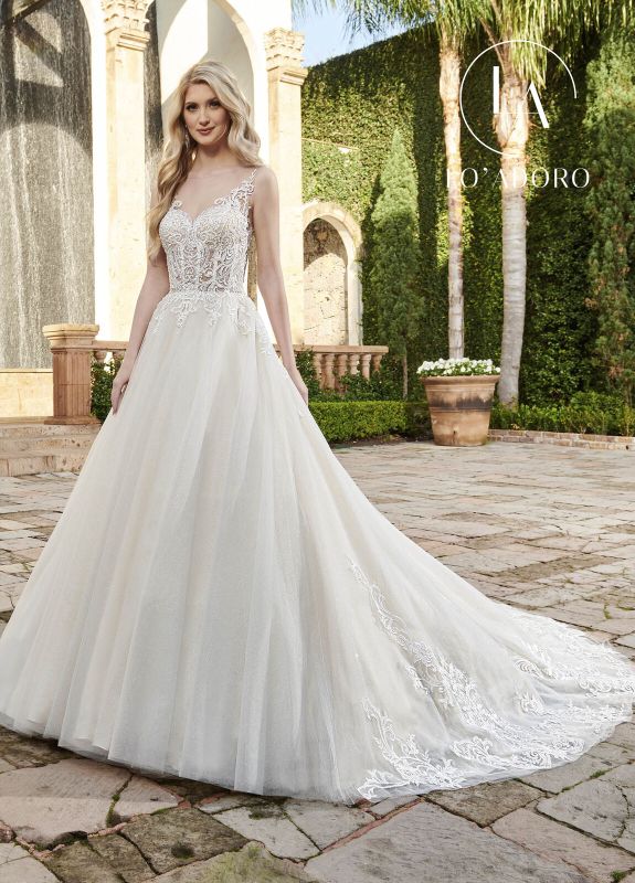 Lo' Adoro Size 24W M794 Ivory Gown