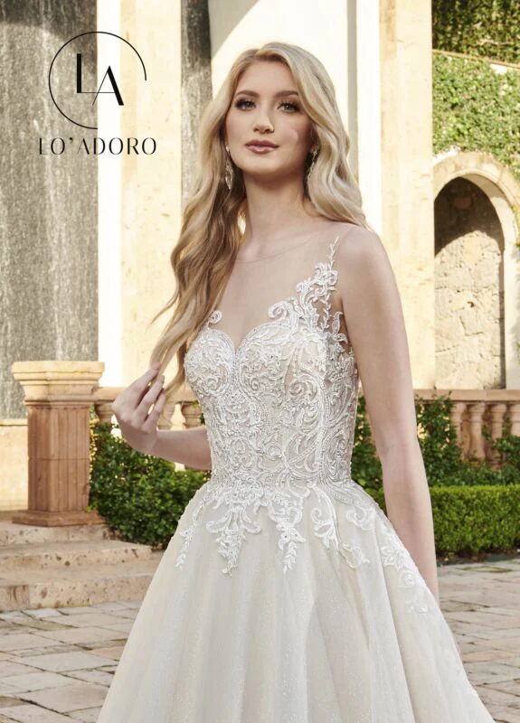 Lo' Adoro Size 24W M794 Ivory Gown - Image 2