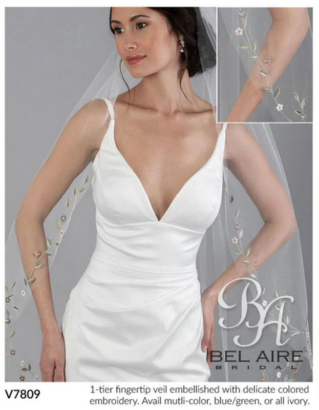 Size 38" Bel Aire V7809 Multi-Color Veil