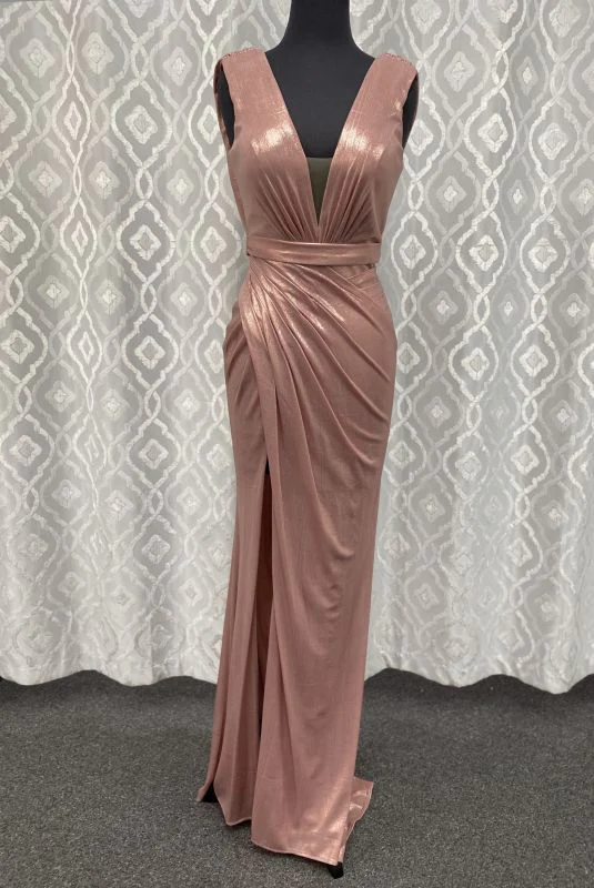 Size 4 Lore 2PZH03 Rose Gold Mother of Bride Dress