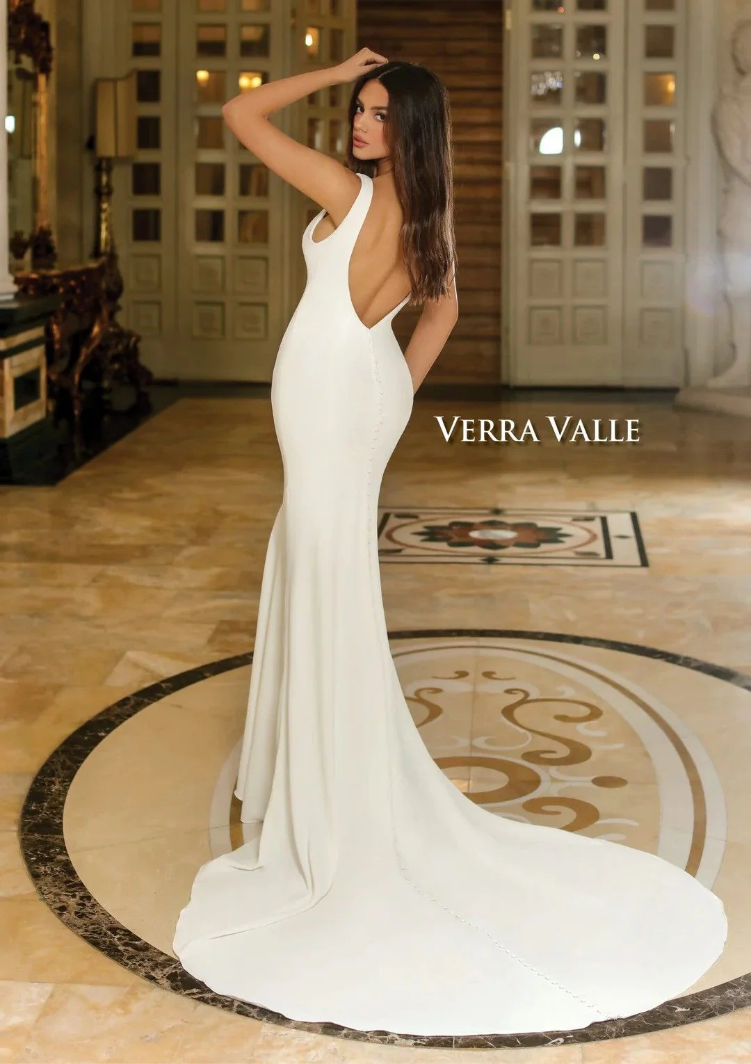 Size 4 Verra Valle 900201 Ivory Gown - Image 2
