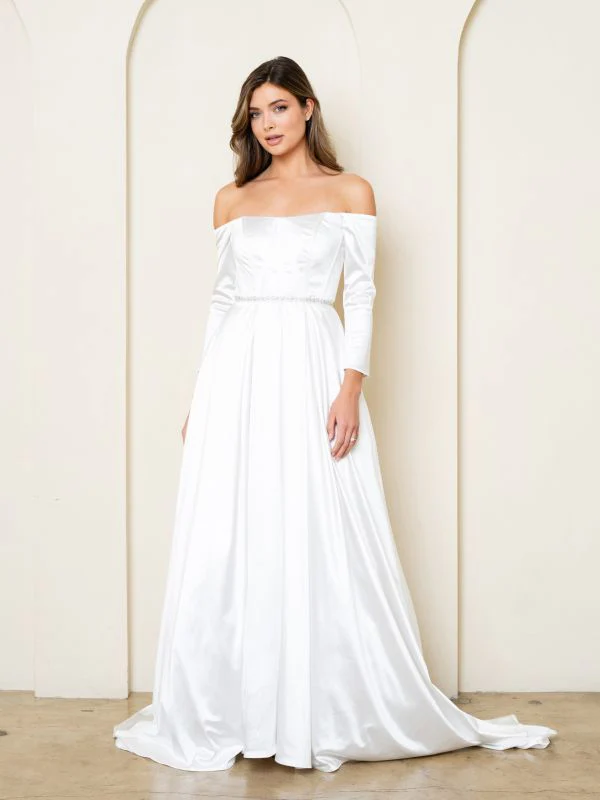 Size 4XL Eva 3528 Off White Gown