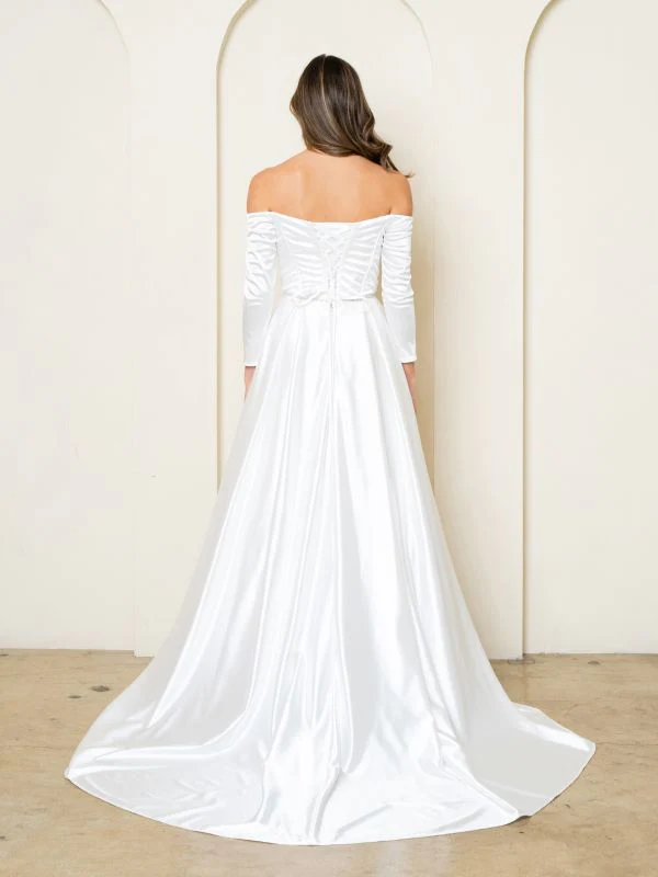 Size 4XL Eva 3528 Off White Gown - Image 2