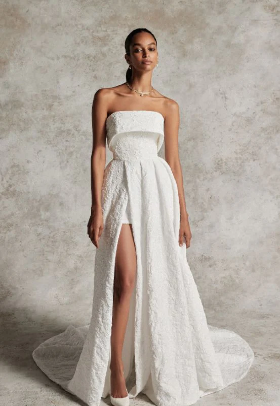 Justin Alexander Size 6 Nalani 99297 Ivory Gown