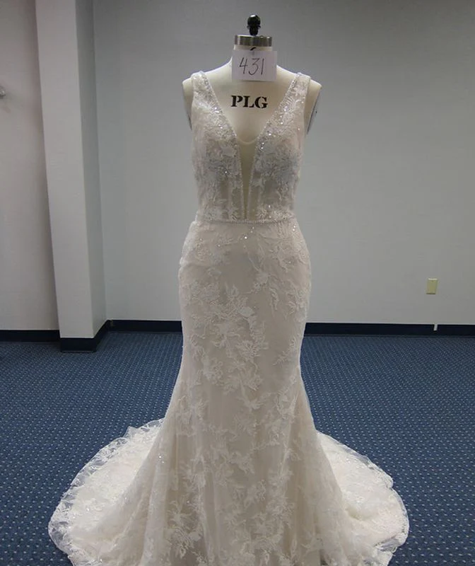 Kenneth Winston Size 6 431 Ivory/Champagne Gown